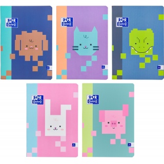 ZESZYT OXFORD ZOO BLOCKS A5 16K.KRATKA /10/, Zeszyty, Zeszyty i bloki