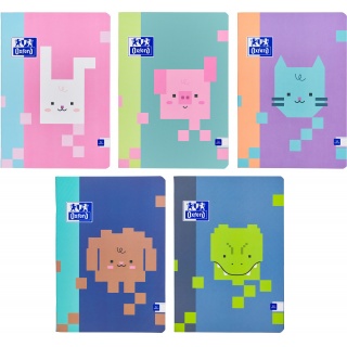 ZESZYT OXFORD ZOO BLOCKS A5 32K.LINIA /10/, Zeszyty, Zeszyty i bloki