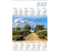 KALENDARZ JEDNOPLANSZOWY PL05 WYBRZEŻE 2027