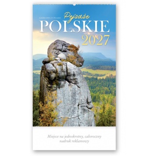 KALENDARZ REKLAMOWY RW01 PEJZAŻE POLSKIE 2027, Ścienne, Kalendarze