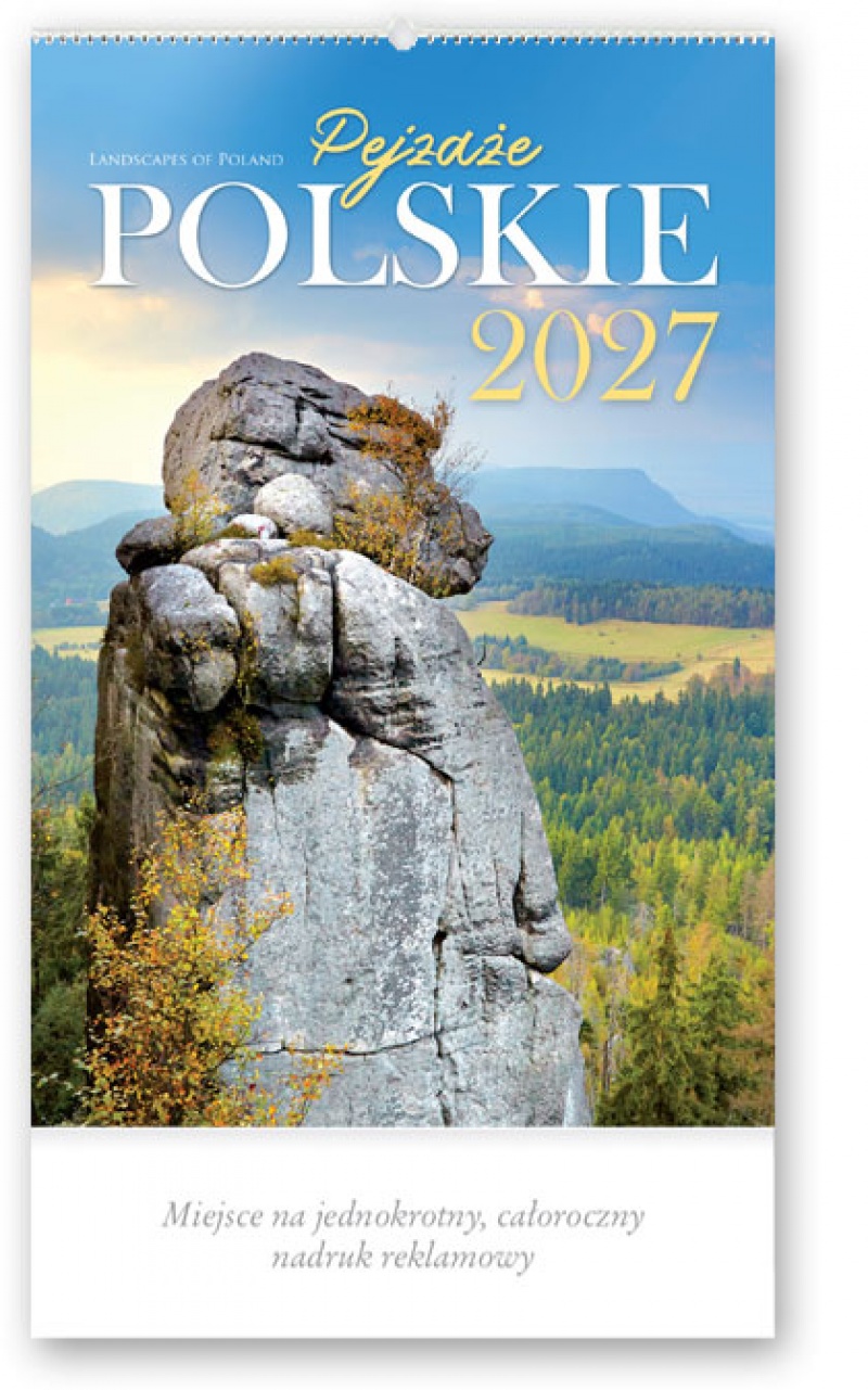 KALENDARZ REKLAMOWY RW01 PEJZAŻE POLSKIE 2027, Ścienne, Kalendarze