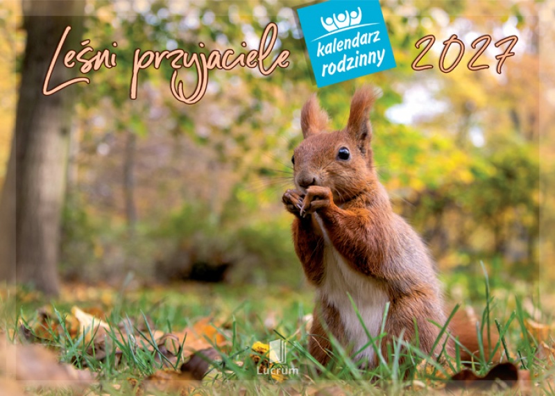 KALENDARZ RODZINNY WL07 LEŚNI PRZYJACIELE 2027, Ścienne, Kalendarze