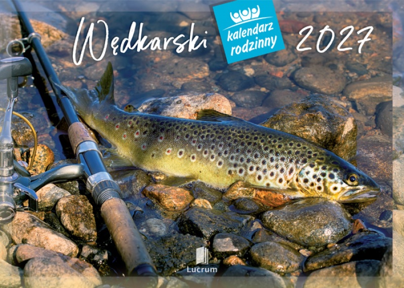 KALENDARZ RODZINNY WL14 WĘDKARSKI 2027, Ścienne, Kalendarze