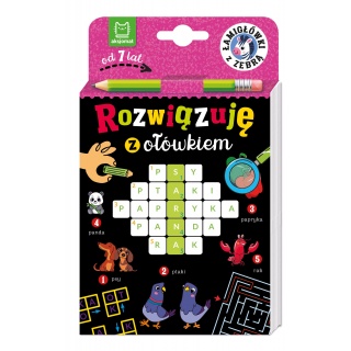 Rozwiązuję z oł&oacute;wkiem. Łamigł&oacute;wki z zebrą. 7+, Edukacyjne, Książeczki
