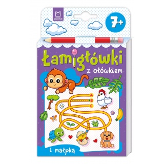 Łamigł&oacute;wki z oł&oacute;wkiem i małpką. Od 7 lat, Edukacyjne, Książeczki