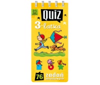 Quiz 3-latka. 76 zadań obrazkowych, Edukacyjne, Książeczki