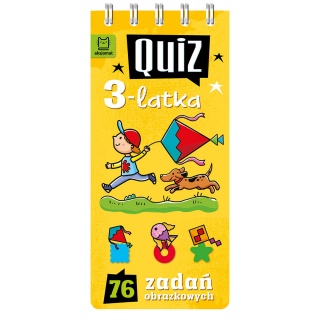 Quiz 3-latka. 76 zadań obrazkowych, Edukacyjne, Książeczki
