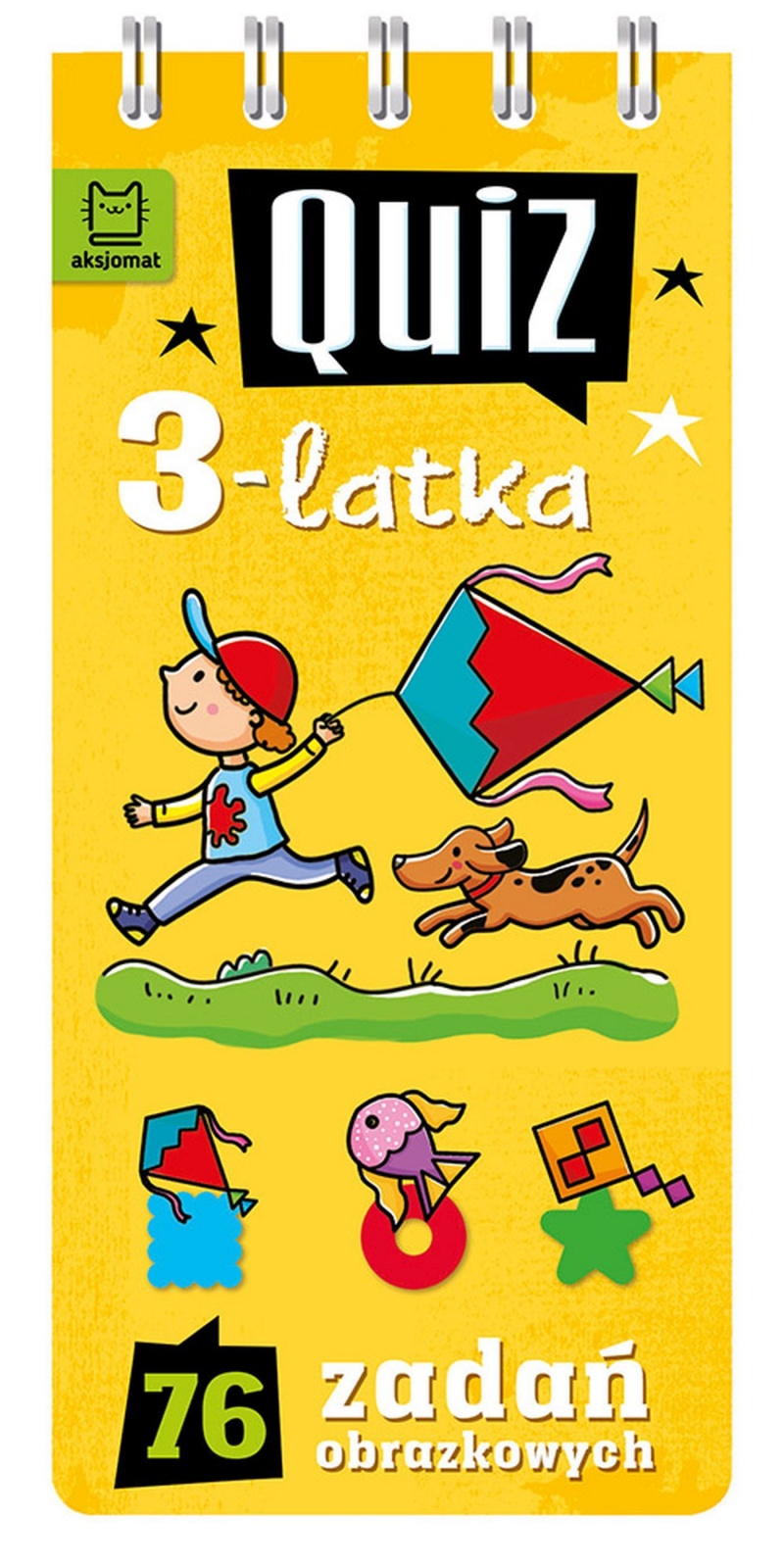 Quiz 3-latka. 76 zadań obrazkowych, Edukacyjne, Książeczki