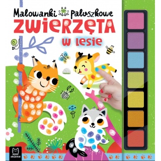 Malowanki paluszkowe. Zwierzęta w lesie, Kolorowanki, Książeczki