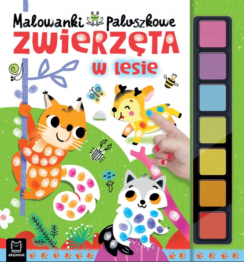 Malowanki paluszkowe. Zwierzęta w lesie, Kolorowanki, Książeczki