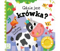 Szukamy zwierząt. Gdzie jest kr&oacute;wka? Filcowe klapk