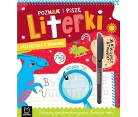 Poznaję i piszę literki. Książeczka z rowkami