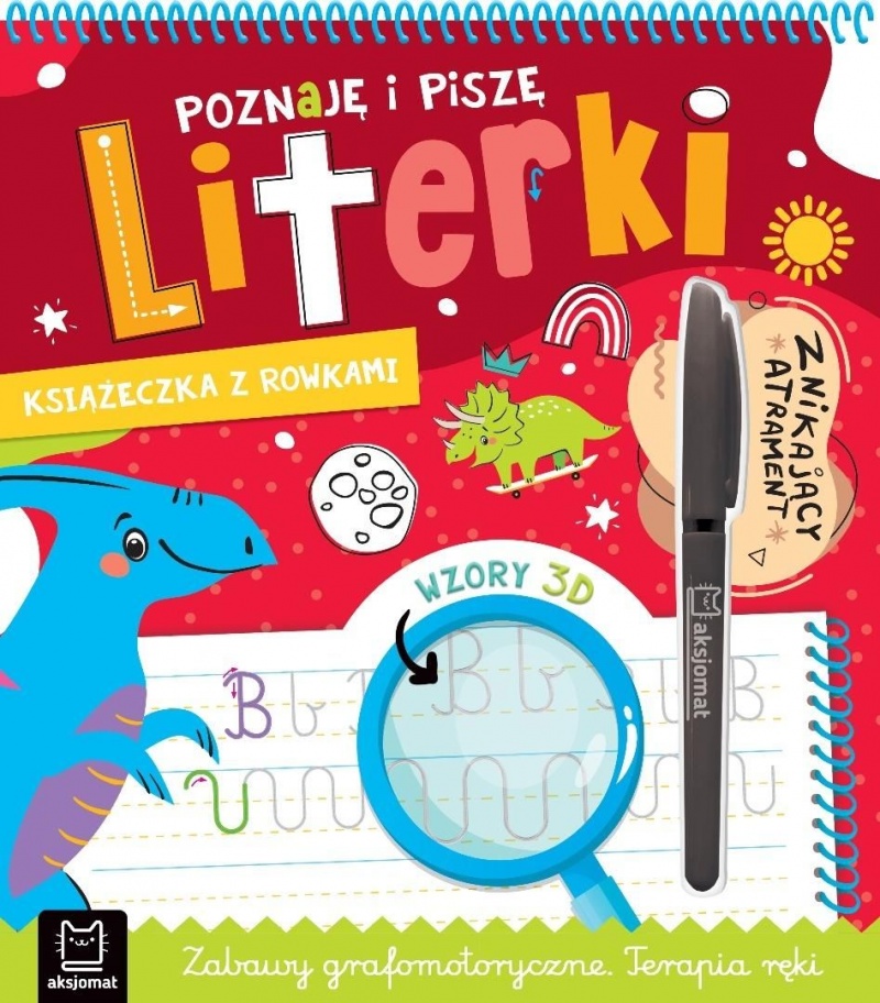 Poznaję i piszę literki. Książeczka z rowkami, Edukacyjne, Książeczki