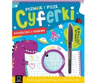 Poznaję i piszę cyferki. Książeczka z rowkami., Edukacyjne, Książeczki