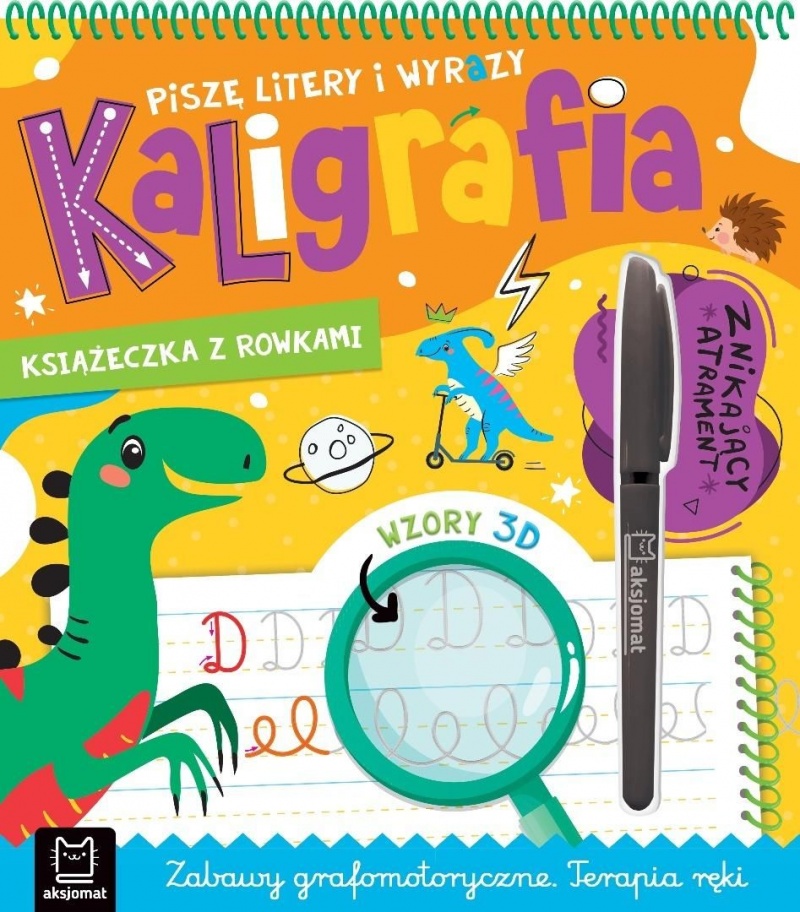 Piszę litery i wyrazy. Kaligrafia.z rowkami, Edukacyjne, Książeczki