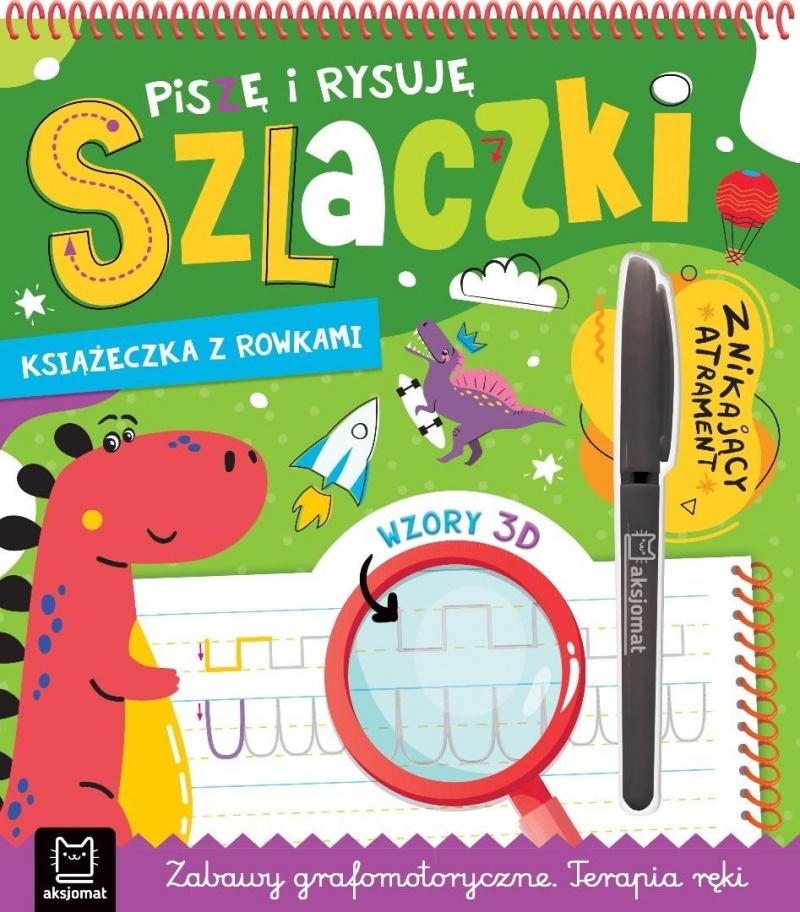 Piszę i rysuję szlaczki. Książeczka z rowkami., Edukacyjne, Książeczki