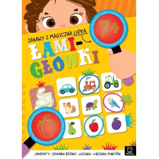 Zabawy z magiczną lupką. ŁAMIGŁ&Oacute;WKI 7+, Edukacyjne, Książeczki