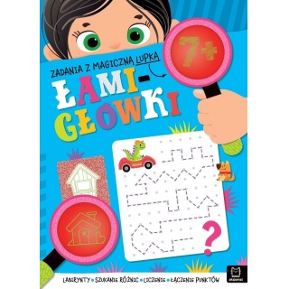 Zadania z magiczną lupką. ŁAMIGŁ&Oacute;WKI 7+, Edukacyjne, Książeczki