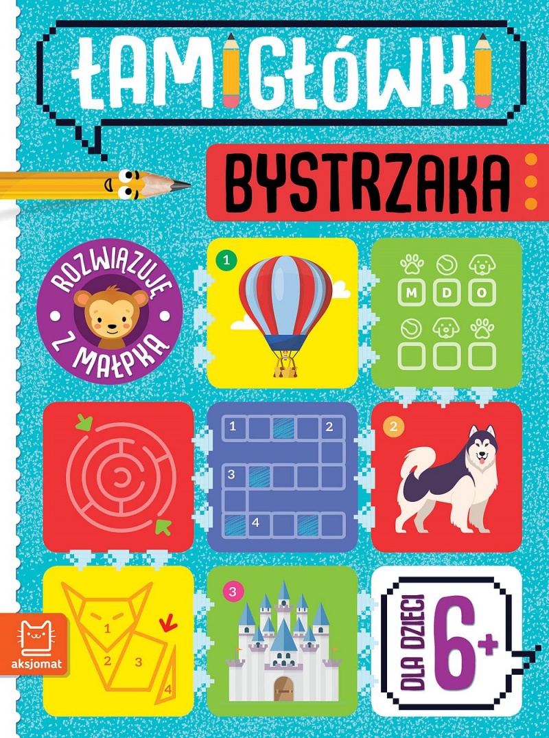 Łamigł&oacute;wki bystrzaka. Rozwiązuję z małpką.6+, Edukacyjne, Książeczki
