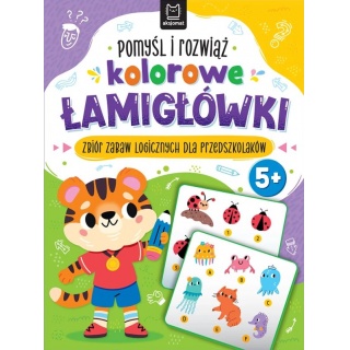 Pomyśl i rozwiąż kolorowe łamigł&oacute;wki. 5+, Edukacyjne, Książeczki