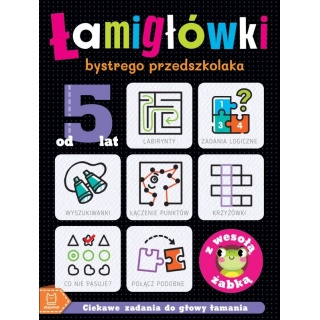 Łamigł&oacute;wki bystrego przedszkolaka z wesołą żabką, Edukacyjne, Książeczki