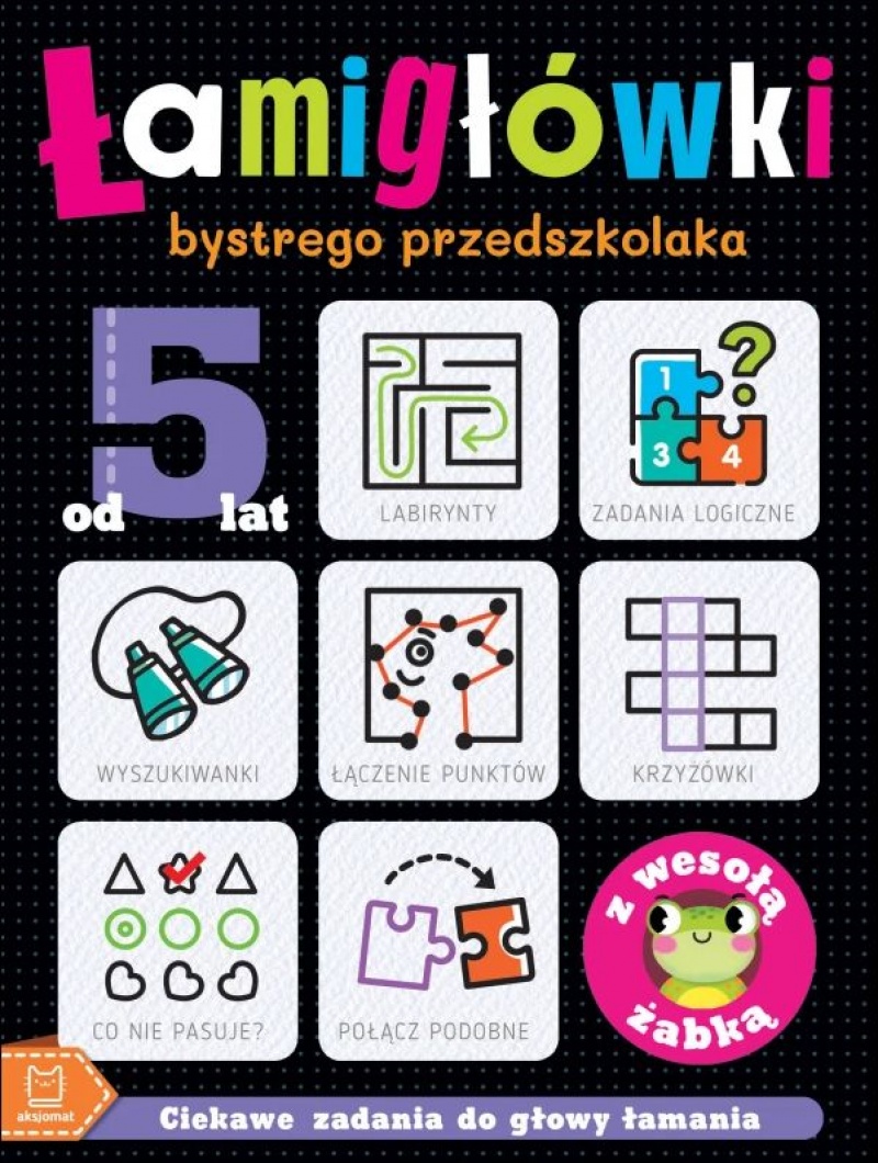 Łamigł&oacute;wki bystrego przedszkolaka z wesołą żabką, Edukacyjne, Książeczki