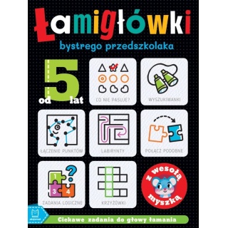 Łamigł&oacute;wki bystrego przedszkolaka z wesołą myszką, Edukacyjne, Książeczki