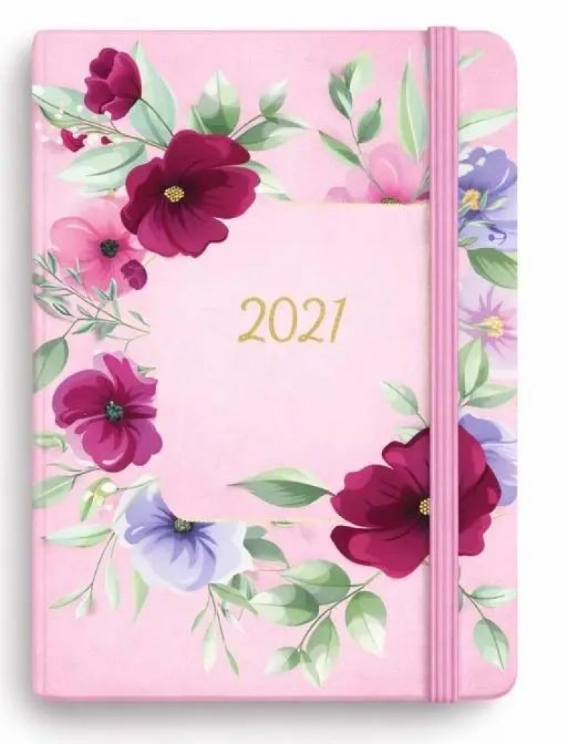 KALENDARZ BOTANICAL A5 DNS AZALIA R&Oacute;ŻOWA 2027, Dzienne, Kalendarze