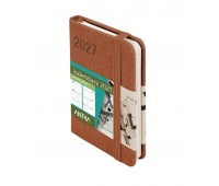 KALENDARZ AWANGARDA A7 TDW BRĄZOWY 2027