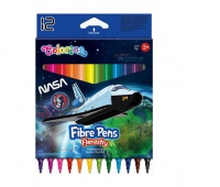 FLAMASTRY 12 KOL.NASA COLORINO, Flamastry, Plastyka