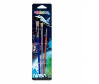 PĘDZELKI SZKOLNE 3szt.NASA COLORINO