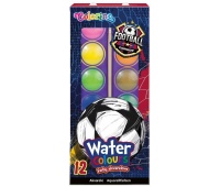 FARBY AKWARELOWE MAŁA PASTYLKA 12 KOL.FOOTBALL