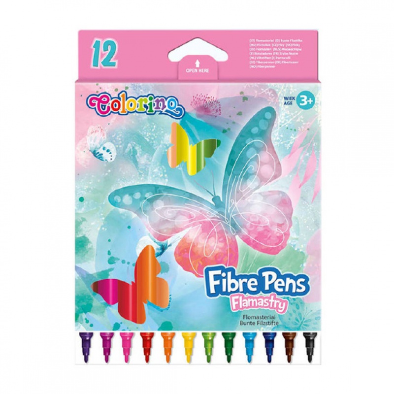 FLAMASTRY 12 KOL.DREAMS COLORINO, Flamastry, Plastyka