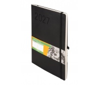 KALENDARZ IMPRESJA B5 TDW CZARNY 2027, Tygodniowe, Kalendarze