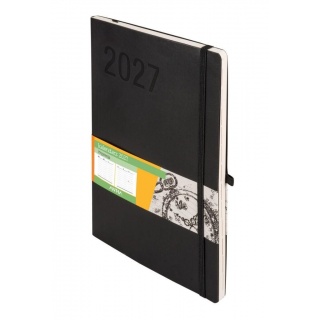 KALENDARZ IMPRESJA B5 TDW CZARNY 2027, Tygodniowe, Kalendarze