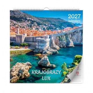 KALENDARZ ŚCIENNY LUX KRAJOBRAZY 2027, Ścienne, Kalendarze