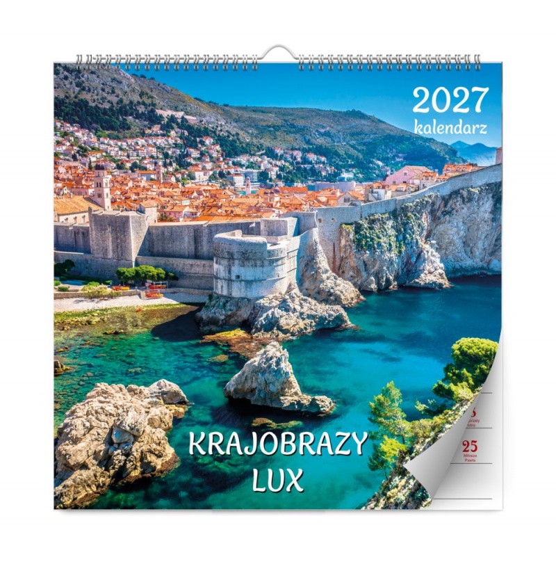 KALENDARZ ŚCIENNY LUX KRAJOBRAZY 2027, Ścienne, Kalendarze