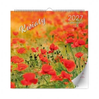 KALENDARZ ŚCIENNY LUX KWIATY 2027, Ścienne, Kalendarze