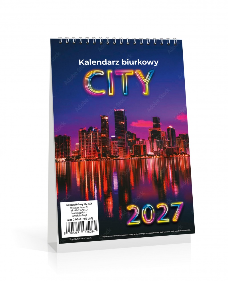 KALENDARZ BIURKOWY CITY 2027, Biurkowe, Kalendarze