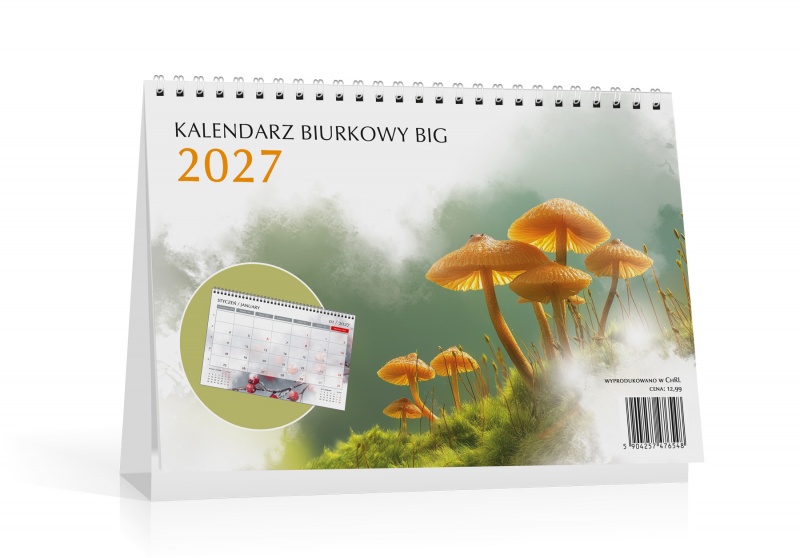 KALENDARZ BIURKOWY BIG 2027, Biurkowe, Kalendarze