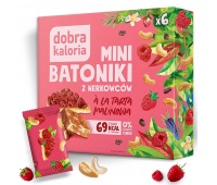 Baton DOBRA KALORIA, z nerkowc&oacute;w, tarta malinowa, 6x17g, Przekąski, Artykuły spożywcze