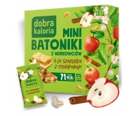 Baton DOBRA KALORIA, z nerkowc&oacute;w, szarlotka z cynamonem, 6x17g, Przekąski, Artykuły spożywcze