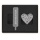 Przypinka MOLESKINE Heart Crystal, srebrna