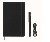 Set MOLESKINE Smart Writing Set 3: notebook L ruled + ballpoint pen, black