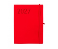 KALENDARZ IMPRESJA B5 TDW CZERWONY 2027, Tygodniowe, Kalendarze