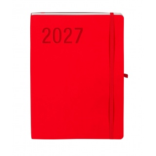 KALENDARZ IMPRESJA B5 TDW CZERWONY 2027, Tygodniowe, Kalendarze