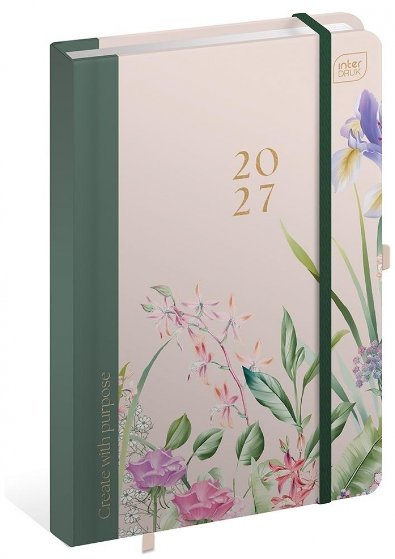 KALENDARZ KSIĄŻKOWY 2027 A5 192k.HYBRYDA GARDEN, Dzienne, Kalendarze