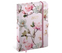 KALENDARZ KSIĄŻKOWY 2027 B5 192k.METALLIC MAGNOLIA, Dzienne, Kalendarze
