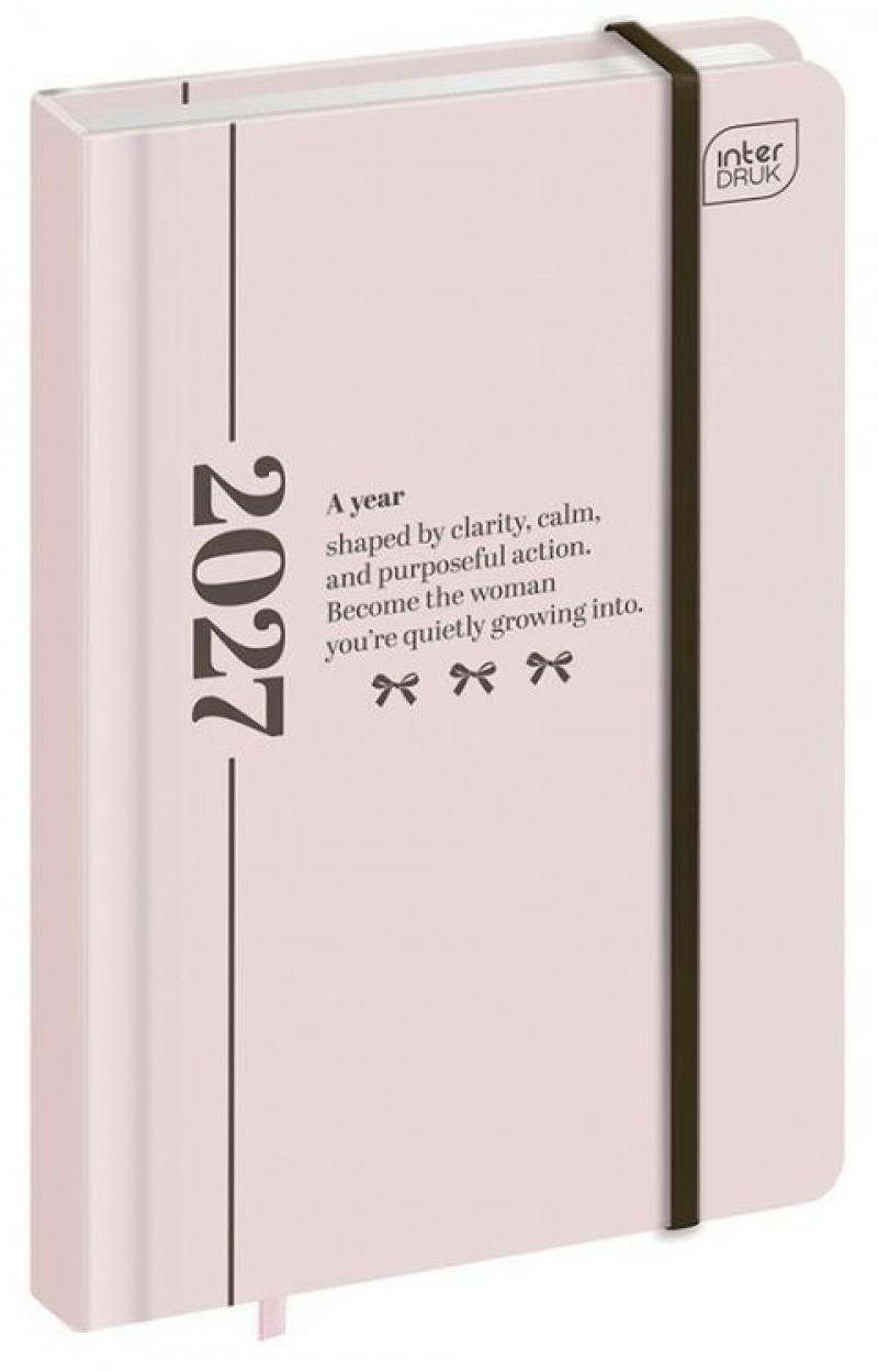 KALENDARZ KSIĄŻKOWY 2027 A6 192k.Mat+UV SIMPLICITY, Dzienne, Kalendarze
