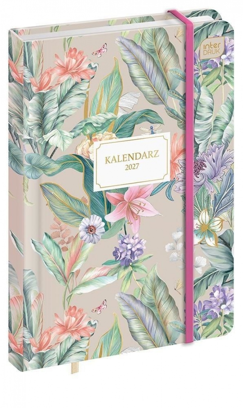 KALENDARZ KSIĄŻKOWY 2027 A6 192k.METALLIC EXOTIC, Dzienne, Kalendarze